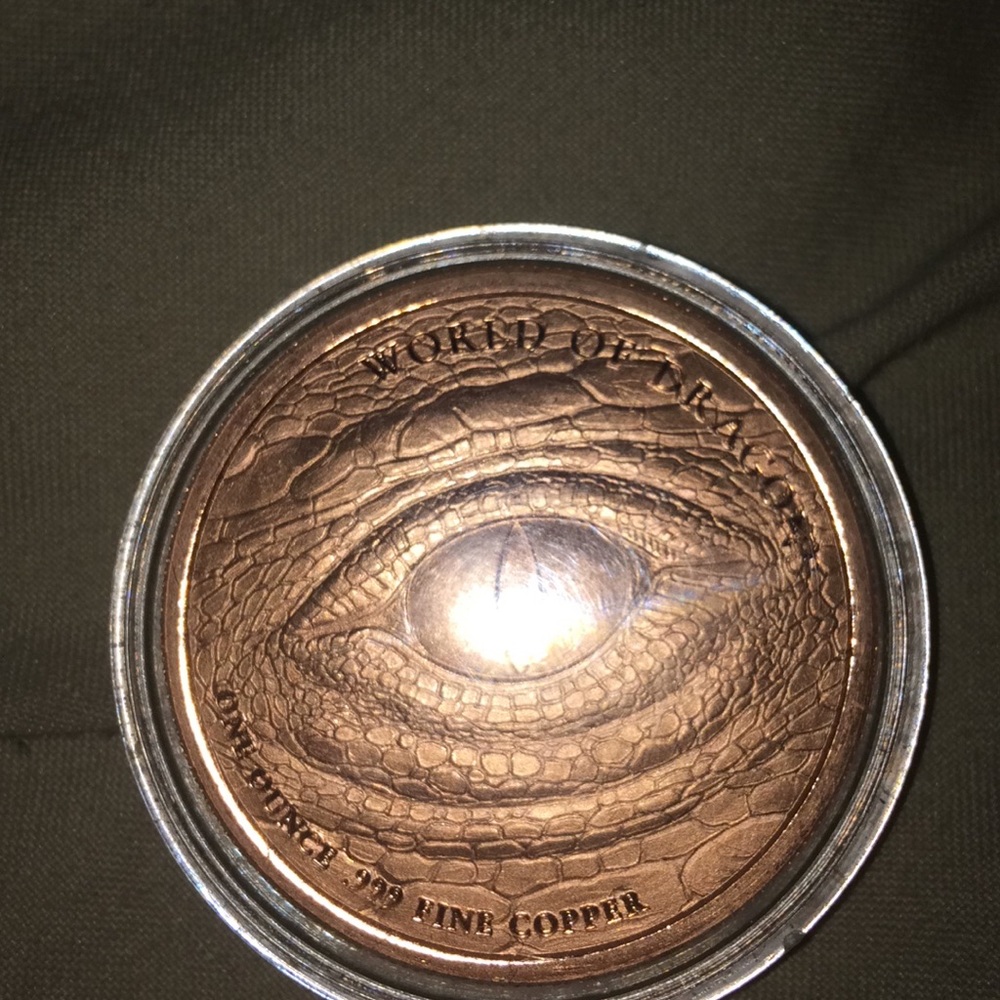 Pure .999 one ounce copper coin collector!